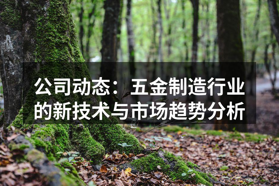 公司动态:五金制造行业的新技术与市场趋势分析